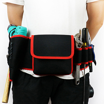 Large capacity multi-function running bag mens work site wear-resistant shoulder canvas kit for mens construction site electrical bag