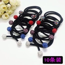 Head rope female simple Korean version of cute small fresh leather cover net red ins hair ring rubber band hair rope tie hair headdress