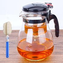 Oversized 1800ml elegant cup Heat-resistant glass teapot Removable filter liner Tea maker Large capacity tea set