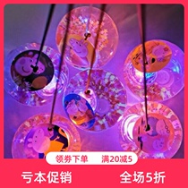 Glowing crystal bouncy ball New luminous crystal bouncy ball luminous childrens toy flash jumping ball
