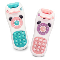 Puzzle music toy mobile phone with light projection Baby remote control Childrens toy baby simulation phone