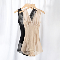 Wide Shoulder Strap Conjoined Shaper Clothing Summer Thin Ultrathin Closedown Girdle Waist Theorizer No Mark-shaped Body Underwear Woman