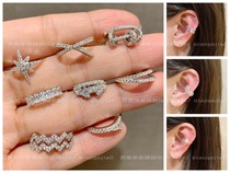 When it comes to running a meteor wave crossover seaStar butterfly knot turning without earhole 925 silver earbone clip-ear clip woman