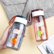 Summer water cup female 2021 new portable plastic Children students cute summer Net red drinking water cup men kettle