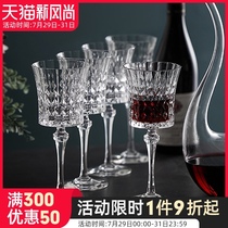 French imported crystal wine glass set Household European luxury high-end whiskey Champagne glass Vintage goblet