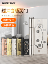  Mother hydraulic buffer hinge stainless steel invisible door hinge behind closed door automatic closing spring hinge with self-closure