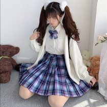 Spot Interstellar fragments original jk uniform grid skirt genuine jk grid skirt Large size custom pleated short skirt skirt