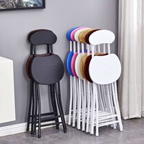 Simple Stool Foldable Light Folding Stool Folding Chair Home Dining Chair Leaning Back Chair Training Chair Balcony Chair