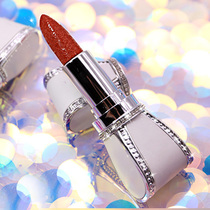 Bow lipstick Matte matte cinnamon milk tea color ladies fine glitter dirty orange rose red velvet Orange red cow blood pumpkin