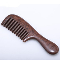 Black gold sandalwood comb anti-static anti-hair loss better than peach wood comb horn comb for men and women health massage