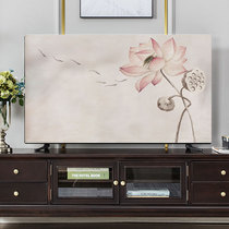 TV cover dust cover hanging curved Chinese TV cover Desktop 55-inch 60-inch Nordic simple dust cover