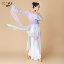 Long-term classical dance body rhyme gauze clothes Chinese style dance clothes female gradient elegant water yarn practice clothes