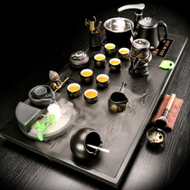 Wujin Stone tea tray tea set household living room meeting guest automatic induction cooker integrated flow water atomization tea table