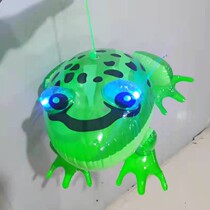 Inflatable frog toy glowing cartoon balloon children large with lamp turtle rope bouncing duck glitter animal