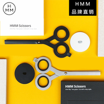 Taiwan HMM scissors anyway flat head safety designer office design simple and practical with base stainless steel
