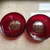 Red happy basin wedding woman dowry items set wash face Red Basin wedding supplies Dowry