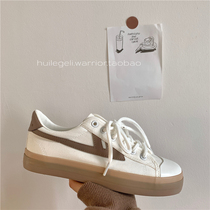 Huili milk tea canvas shoes womens spring and autumn salt shoes niche national Tide womens shoes original Japanese girl white shoes