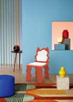 (Spy exposure) Meow Bloom fashion trendy designer chair dining chair Casual Chair Wood Soft Bag