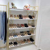 COCO clothing store shoe rack display rack floor-to-ceiling gold multi-layer rack bag shelf display shelf