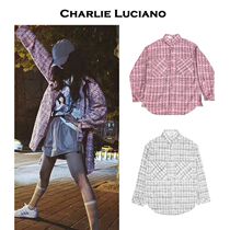 Charlie Luciano Tide brand coat men and women same woven plaid shirt CL small fragrant wind coat shirt