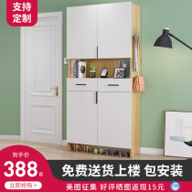 Shoe cabinet home door entrance hall cabinet large capacity simple locker small apartment high vertical integrated porch cabinet