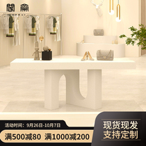 Clothing store table in the middle of the table display props womens clothing store running water platform Zhongdao display counter cabinet