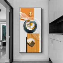 Entrance porch stickers self-adhesive 2021 New 3d vertical wall decoration large pattern corridor end mural