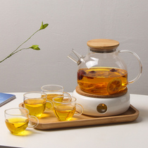 Health Pot Mini teapot glass high-grade cooking teapot small 3 people with French set high temperature resistant dual-purpose advanced