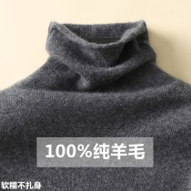 Pile Collar Cardigan Women 100 Pure Wool Autumn and Winter High Collar Western Cashmere Sweater 1