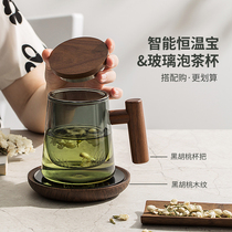 Japanese office tea cup ins tea separation glass household large capacity filter tea ceremony Cup men with lid