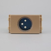 Champagne 128 Type Public Canon Non Welding Wire Socket Module Champagne Golden Male Head Canon Microphone Socket
