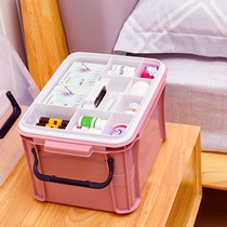Multifunctional medicine cabinet layered emergency kit home medicine first aid kit storage box portable small large capacity medicine box