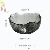 Glass mini trash can desktop storage small creative Nordic style ins simple table living room bedroom home