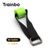 Hanging door metal lock clip lifting ring elastic belt door buckle resistance door anchor fixed lower waist training accessories buckle Chuck head