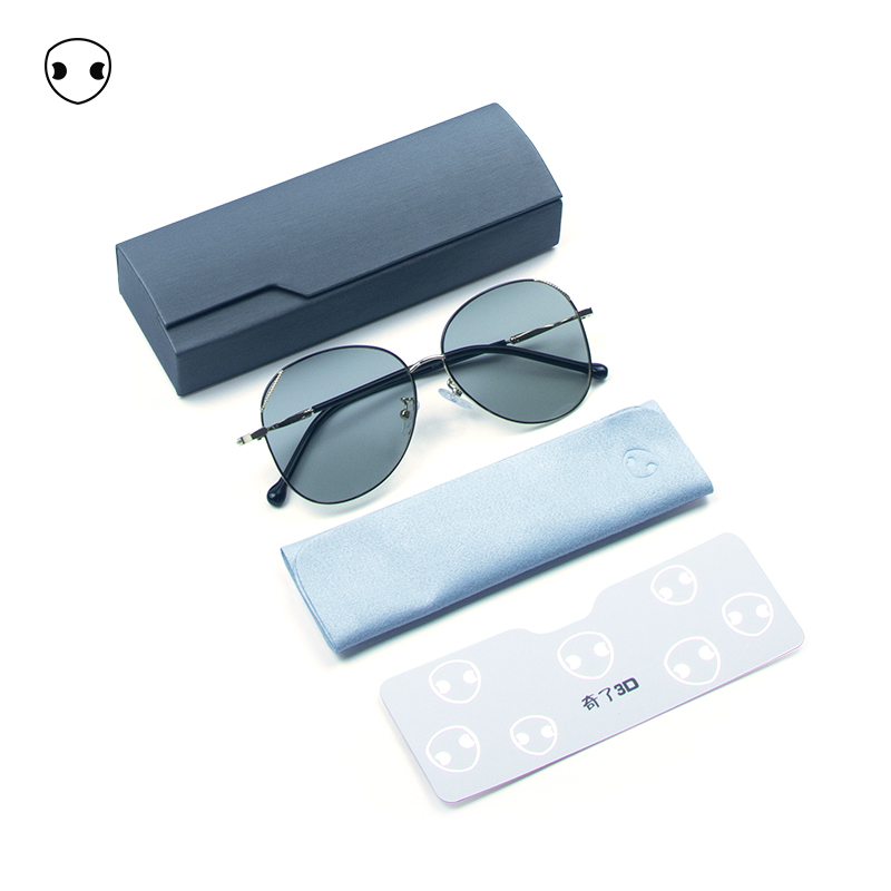 New lightweight 3d glasses Metal large frame polarized non-flash type HD three-d eye cinema dedicated 1