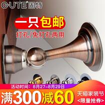 Door door suction windproof powerful thickened stainless steel room wooden door anti-wall suction door Suction Door Touch Strong-strong Anti-collision