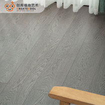 GUANGUA Oak New Three Layers of Solid Wood Flooring Composite Wood Composite Floor Free-formed Zero-aldehyde Intelligent Series Metal Paint Floor