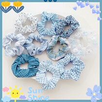 Er Lin Meijian ball head Net red hair rope tie head leather tendon pig large intestine Hairband female ins style simple temperament fat intestines