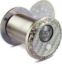 Household security door mirror cat eye with doorbell two-in-one anti-prying metal integrated door eye hole 35mm through