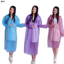 Adult Disposable Thickening of Four Buckle Frosted Rain Cape Outdoor Climbing Tour Group Riding Raincoats