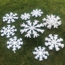 Christmas snowflake dance performance stage props Christmas decoration three-dimensional foam simulation octagonal snowflake hanging ornaments