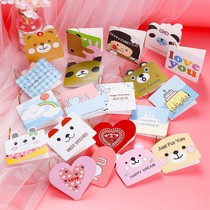 New wish card love heart-shaped paper tag label Wish Tree listed blank handwritten message blessing card