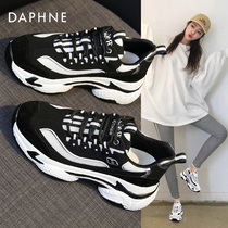 Daphne Daddy shoes Womens shoes 2021 new autumn and winter Joker thick-soled casual sports shoes