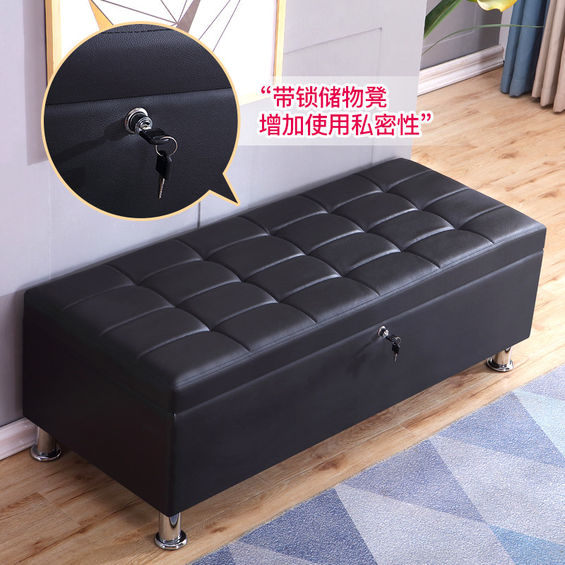Physical doll storage storage stool doll collection box with lock long sofa clothing store shoe shop for shoes stool