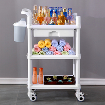 Beauty cart beauty salon special cart rack small bubble instrument rack three-layer multi-function tool cart