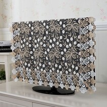 TV cover dust cover household European lace cloth embroidered 55 inch TV dust cloth simple cover