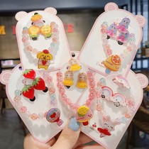 Children cartoon cute luminous necklace bracelet set Princess little girl baby handstring jewelry Girl Toy