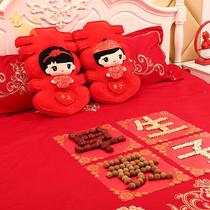 Wedding supplies press bed doll a pair of wedding gifts plush wedding doll early birth noble wedding room decoration layout