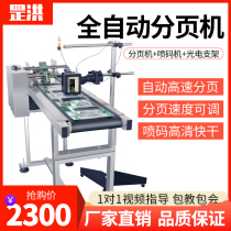 Automatic page machine assembly line inkjet printer production date plastic bag carton intelligent online coding machine