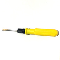Factory wholesale multi-functional yellow dual-purpose screwdriver screwdriver screwdriver household repair tools cross